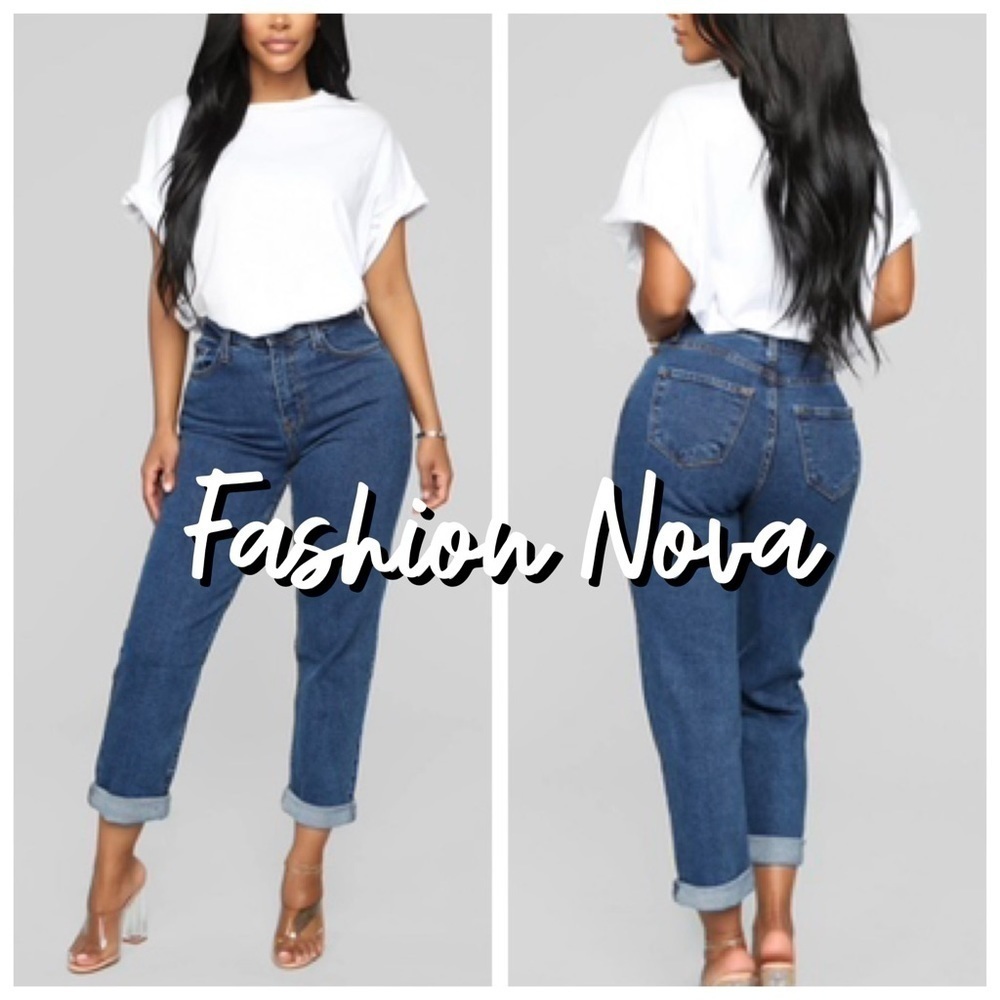 Fashion Nova - I Got It From My Mama Jeans - Size 7/28 NWT​​​​​​ - Picture 2 of 16